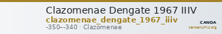 Clazomenae Dengate 1967 IIIV — CANOA