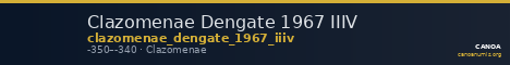 Clazomenae Dengate 1967 IIIV — CANOA