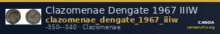Clazomenae Dengate 1967 IIIW — CANOA