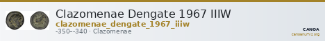 Clazomenae Dengate 1967 IIIW — CANOA