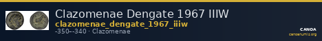 Clazomenae Dengate 1967 IIIW — CANOA