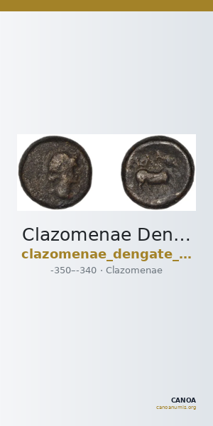 Clazomenae Dengate 1967 IIIY — CANOA