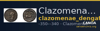 Clazomenae Dengate 1967 IIIY — CANOA