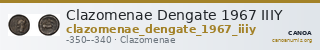 Clazomenae Dengate 1967 IIIY — CANOA