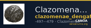 Clazomenae Dengate 1967 IL diobols — CANOA