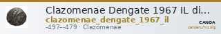 Clazomenae Dengate 1967 IL diobols — CANOA