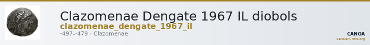 Clazomenae Dengate 1967 IL diobols — CANOA