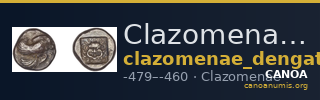 Clazomenae Dengate 1967 IM diobols — CANOA