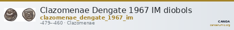 Clazomenae Dengate 1967 IM diobols — CANOA