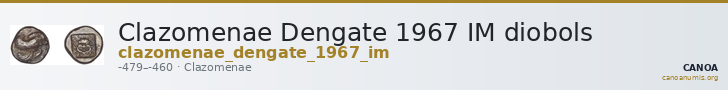 Clazomenae Dengate 1967 IM diobols — CANOA
