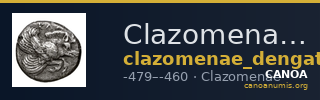 Clazomenae Dengate 1967 IO obols — CANOA