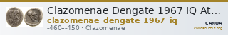Clazomenae Dengate 1967 IQ Attic diobols — CANOA