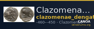 Clazomenae Dengate 1967 IR Attic obols — CANOA