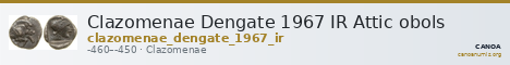 Clazomenae Dengate 1967 IR Attic obols — CANOA