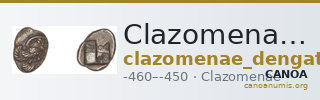 Clazomenae Dengate 1967 IS Attic hemiobols — CANOA