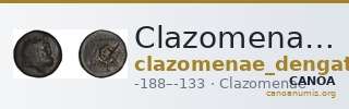 Clazomenae Dengate 1967 IVA — CANOA