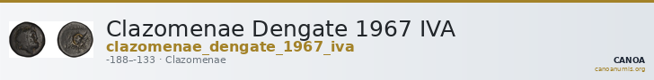 Clazomenae Dengate 1967 IVA — CANOA