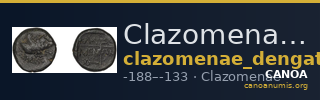 Clazomenae Dengate 1967 IVB — CANOA