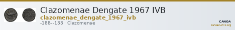 Clazomenae Dengate 1967 IVB — CANOA