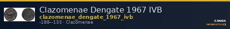 Clazomenae Dengate 1967 IVB — CANOA