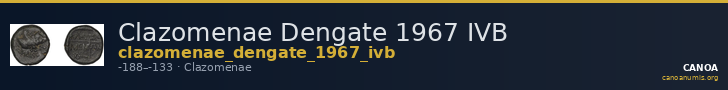 Clazomenae Dengate 1967 IVB — CANOA