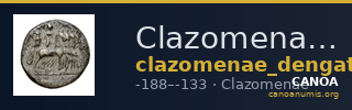 Clazomenae Dengate 1967 IVC-E — CANOA