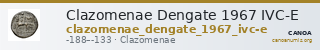 Clazomenae Dengate 1967 IVC-E — CANOA