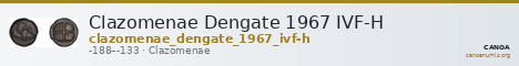 Clazomenae Dengate 1967 IVF-H — CANOA