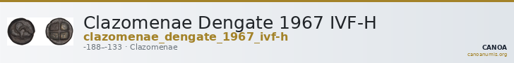Clazomenae Dengate 1967 IVF-H — CANOA