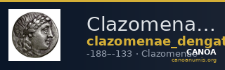 Clazomenae Dengate 1967 IVI — CANOA