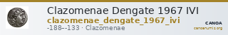 Clazomenae Dengate 1967 IVI — CANOA