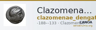 Clazomenae Dengate 1967 IVK — CANOA