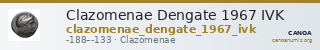 Clazomenae Dengate 1967 IVK — CANOA
