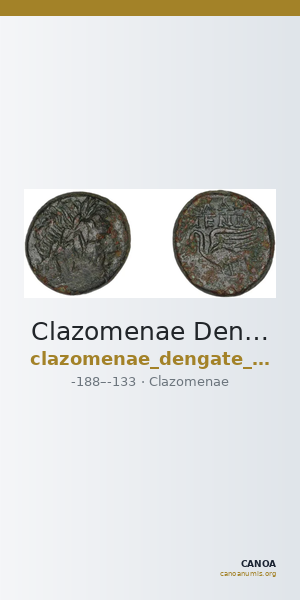 Clazomenae Dengate 1967 IVM — CANOA