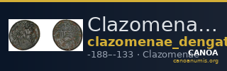 Clazomenae Dengate 1967 IVM — CANOA
