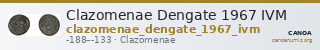 Clazomenae Dengate 1967 IVM — CANOA