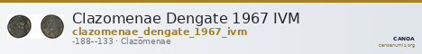 Clazomenae Dengate 1967 IVM — CANOA