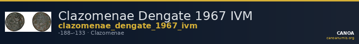 Clazomenae Dengate 1967 IVM — CANOA