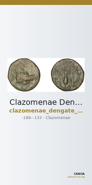 Clazomenae Dengate 1967 IVN — CANOA