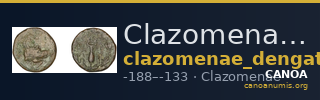 Clazomenae Dengate 1967 IVN — CANOA