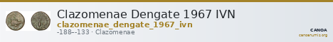 Clazomenae Dengate 1967 IVN — CANOA