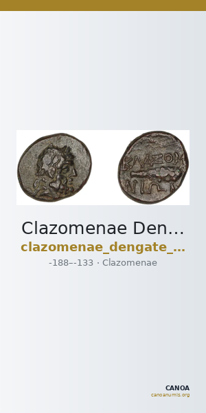 Clazomenae Dengate 1967 IVO — CANOA