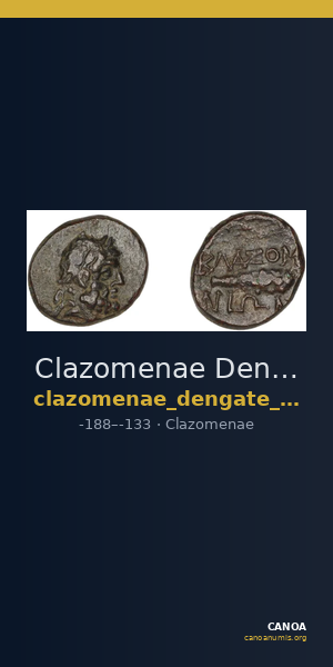 Clazomenae Dengate 1967 IVO — CANOA
