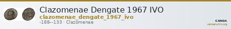 Clazomenae Dengate 1967 IVO — CANOA