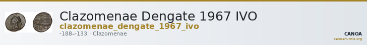 Clazomenae Dengate 1967 IVO — CANOA