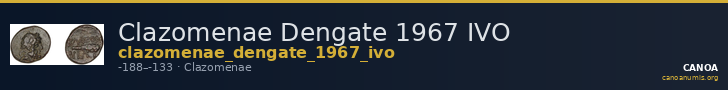 Clazomenae Dengate 1967 IVO — CANOA