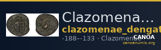 Clazomenae Dengate 1967 IVP — CANOA