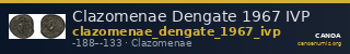 Clazomenae Dengate 1967 IVP — CANOA