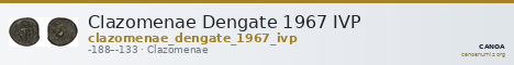 Clazomenae Dengate 1967 IVP — CANOA