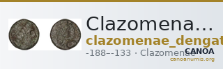 Clazomenae Dengate 1967 IVQ — CANOA